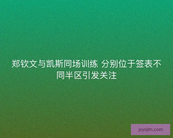 郑钦文与凯斯同场训练 分别位于签表不同半区引发关注